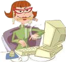Graphical picture of a secretary